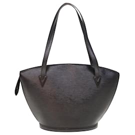 Louis Vuitton-LOUIS VUITTON Epi Saint Jacques Shopping Shoulder Bag Black M52262 Auth yk10357-Black