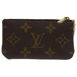 Louis Vuitton-LOUIS VUITTON Monogram Pochette Cles Coin Purse M62650 LV Auth 62251-Monogram