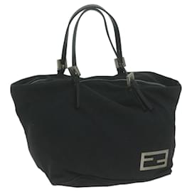 Fendi-FENDI Hand Bag Nylon Black Auth ep3047-Black