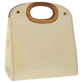 Louis Vuitton-LOUIS VUITTON Monogramm Vernis Maple Drive Handtasche Perle M91378 LV Auth-Folge3024-Andere