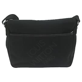 Louis Vuitton-LOUIS VUITTON Damier Geant Petite message Shoulder Bag M93618 LV Auth ep2974-Black
