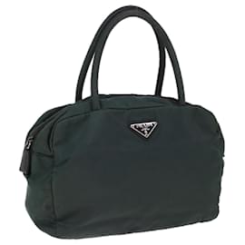 Prada-PRADA Hand Bag Nylon Green Auth 65012-Green