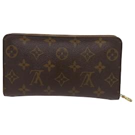 Louis Vuitton-LOUIS VUITTON Monogram Porte Monnaie Zip Long Wallet M61727 Auth LV 63889-Monogramme