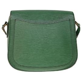 Louis Vuitton-Bolsa de ombro LOUIS VUITTON Epi Saint Cloud GM Verde M52194 Autenticação de LV 65470-Verde