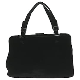 Prada-PRADA Shoulder Bag Velor Black Auth bs11715-Black