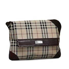 Burberry-Brown Burberry House Check Crossbody-Brown