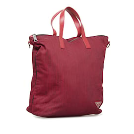 Prada-Bolso satchel Prada Tessuto Stampato rojo-Roja