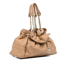 Dior-Tan Dior Cannage Le Trente Shoulder Bag-Camel