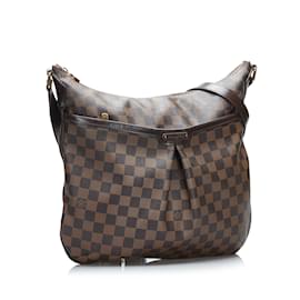 Louis Vuitton-Brown Louis Vuitton Damier Ebene Bloomsbury GM Crossbody Bag-Brown