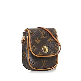 Louis Vuitton-Brown Louis Vuitton Monogram Pochette Cancun Crossbody Bag-Brown