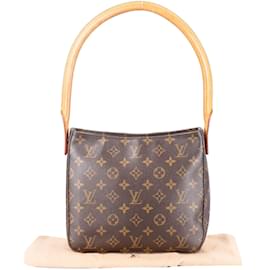 Louis Vuitton-Louis Vuitton Canvas Monogram Looping MM Shoulder Bag-Brown