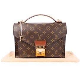 Louis Vuitton-Louis Vuitton Canvas Monogram Monceau Handbag-Brown