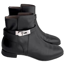 Hermès-Bottines Neo emblématiques avec Kelly Lock-Noir