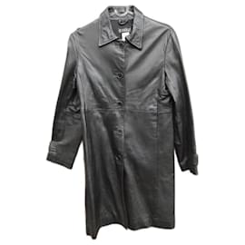 Claudie Pierlot-Claudie Pierlot leather coat size 36-Black