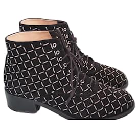 Chanel-Ankle Boots-Black