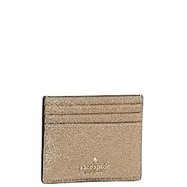 Autre Marque-Leather Tinsel Glitter Card Holder K9261-Other
