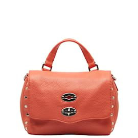 Autre Marque-Leather Postina Baby Handbag-Other