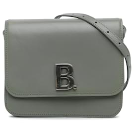 Balenciaga-Balenciaga Petit sac à bandoulière B gris-Gris