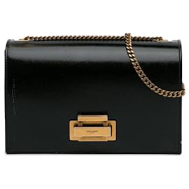 Saint Laurent-Saint Laurent Black Art Deco Flap Bag-Black