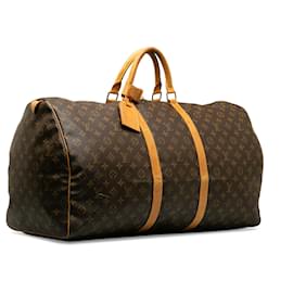 Louis Vuitton-Louis Vuitton Monograma Marrom Keepall 60-Marrom