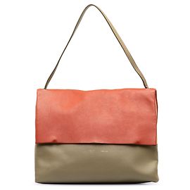 Céline Celine Brown All Soft Borsa a tracolla Marrone Beige Arancione