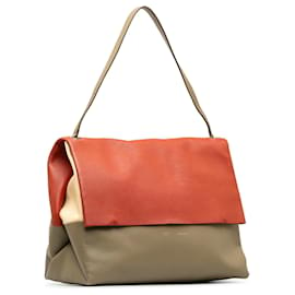 Céline-Sac à bandoulière tout doux Celine Brown-Marron,Beige,Orange