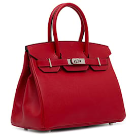 Hermès-Hermès Rouge Epsom Birkin 30-Rouge