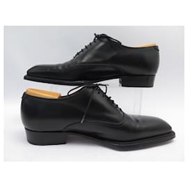 JM Weston-JM WESTON BEAUBOURG SHOES 634 9E 43 IN BLACK LEATHER + SHOES-Black