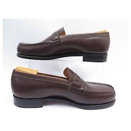 JM Weston-NEW JM WESTON LOAFERS 180 6C 40 LEATHER + LOAFERS SHOE SHAPES-Brown