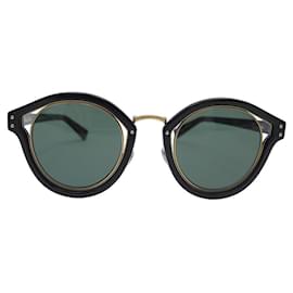 Christian Dior-NUEVAS GAFAS DE SOL DIOR ELLIPTIC FU285 GAFAS DE SOL NUEVAS DE PLÁSTICO NEGRO-Negro