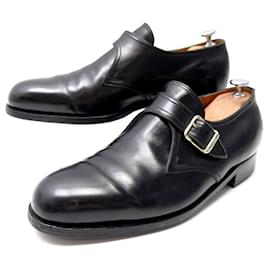 JM Weston-JM WESTON SHOES 531 7.5E 41.5 SHOES BLACK LEATHER LOAFERS-Black