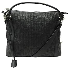 Louis Vuitton-LOUIS VUITTON IXIA PM M HANDBAG9707 BLACK ANTHEIA LEATHER SHOULDER BAG-Black