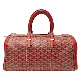 Goyard-NUOVA BORSA GOYARD CRUISE 40 BORSA DA VIAGGIO IN TELA ROSSA NUOVA BORSA DA VIAGGIO-Rosso