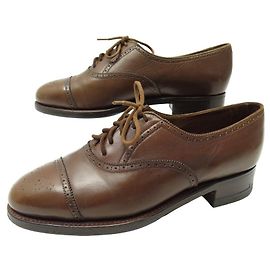 SCARPE JOHN LOBB SEYMOUR 37.5 SCARPE MARRONE IN PELLE MARRONE CON PUNTA FLOREALE Marrone