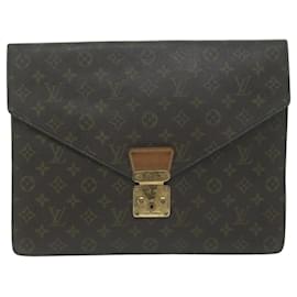 Louis Vuitton-Louis Vuitton Porte document sénateur-Marron