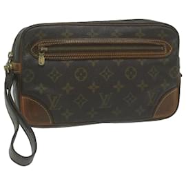 Louis Vuitton-LOUIS VUITTON Monogram Marly Dragonne GM Clutch Bag M51825 LV Auth 65517-Monogram