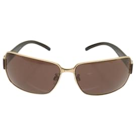 Chanel-CHANEL Sunglasses metal Brown CC Auth bs11736-Brown