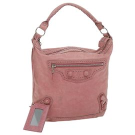 BALENCIAGA Sac à main géant couvert en cuir Rose 204527 Ep d'authentification2973 Rose