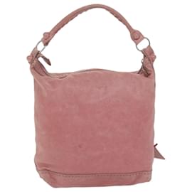 Balenciaga-BALENCIAGA Covered Giant Day Hand Bag Leather Pink 204527 Auth ep2973-Pink