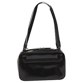 Gucci-GUCCI Shoulder Bag Leather Black Auth ti1489-Black