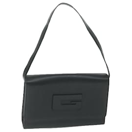 Gucci-GUCCI Shoulder Bag Leather Black 001 3064 Auth ep3090-Black