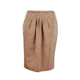 Nina Ricci-Nina Ricci Pleated Skirt-Brown