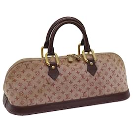 Louis Vuitton-LOUIS VUITTON Monogram Mini Alma Ron Hand Bag Red M92207 LV Auth 65126-Red