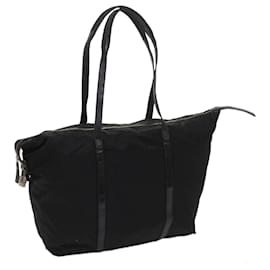 Prada-PRADA Tote Bag Nylon Black Auth bs11727-Black
