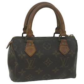 Louis Vuitton-LOUIS VUITTON Monogram Mini Speedy Hand Bag M41534 LV Auth 65411-Monogram