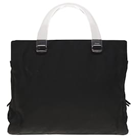 Prada-PRADA Hand Bag Nylon Black Auth 65010-Black