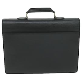 Louis Vuitton-LOUIS VUITTON Epi Serviette Conseiller Briefcase Black M54422 LV Auth ep3180-Black