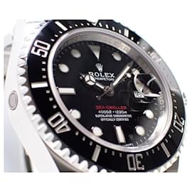 Rolex-Logo rosso ROLEX Sea-Dweller 43 MM 126600 Uomo senza corona-Argento