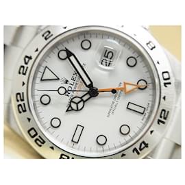 Rolex-ROLEX EXPLORERII white Dial 216570 a part protective seal unused Mens-Silvery