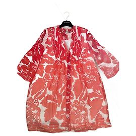 Diane Von Furstenberg Seidenkleid rot weiß Andere